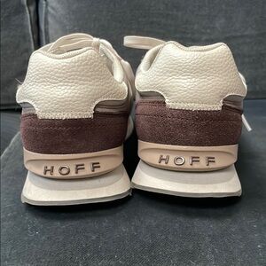 Women's Cream and Brown Sneakers
